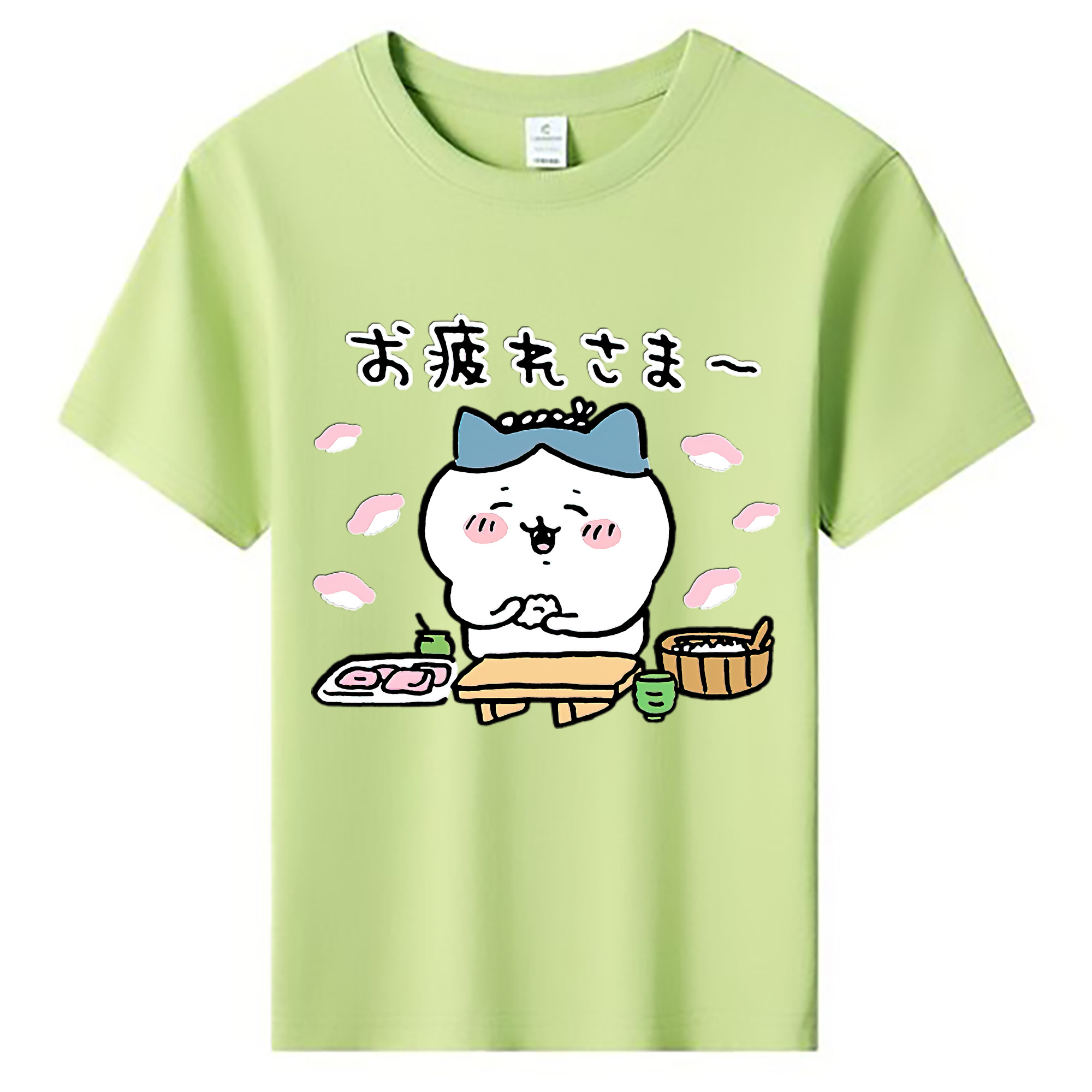 （画像用） ちいかわ ハチワレ Chii-kawa hachiware 綿100％キッズTシャツ（フロントプリント）